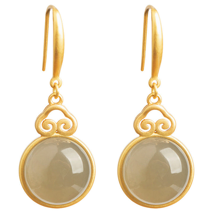 Groene Maansteen Oorbellen