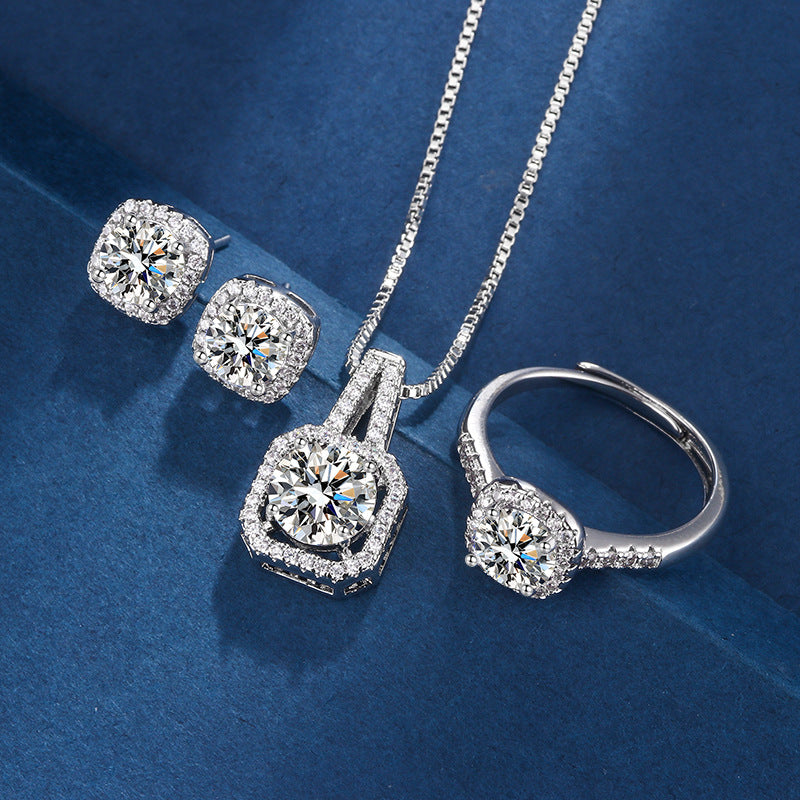 Aria Square Radiant Set | Wit Goud