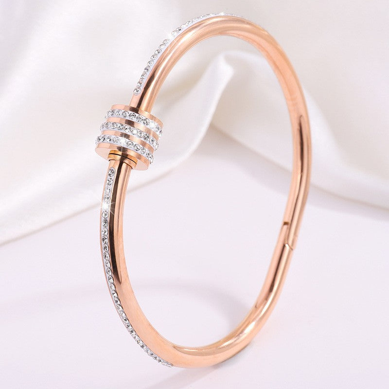 Tessandra Virelli Armband | Roze Goud