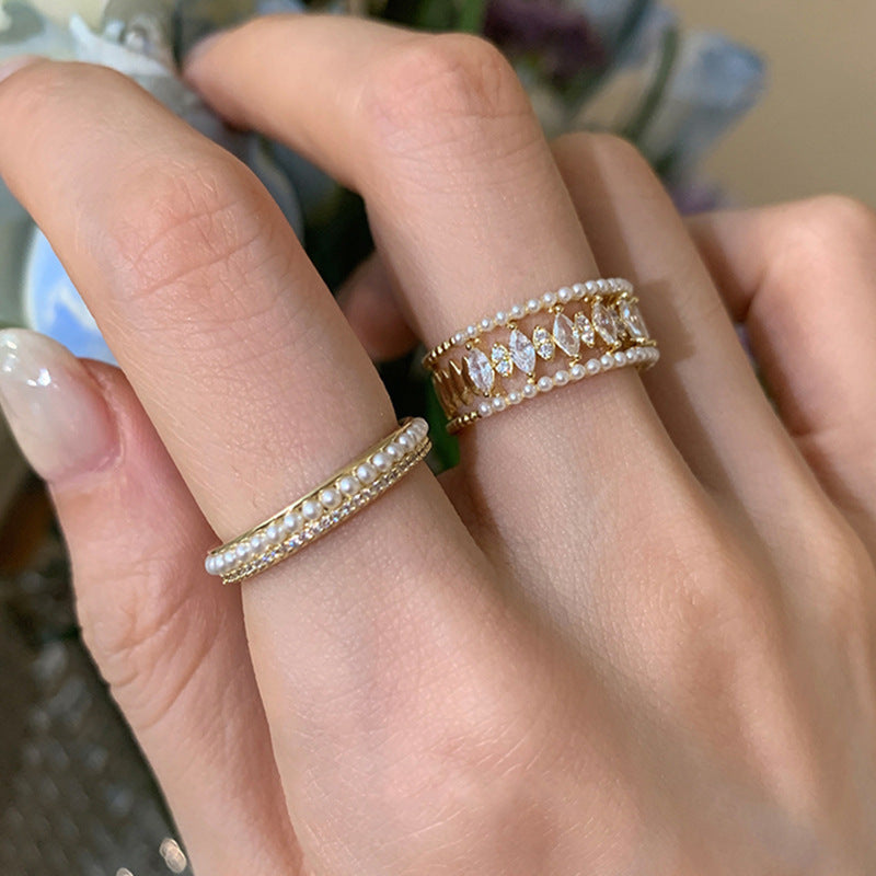 Elodie Vance Ring Set | Goud