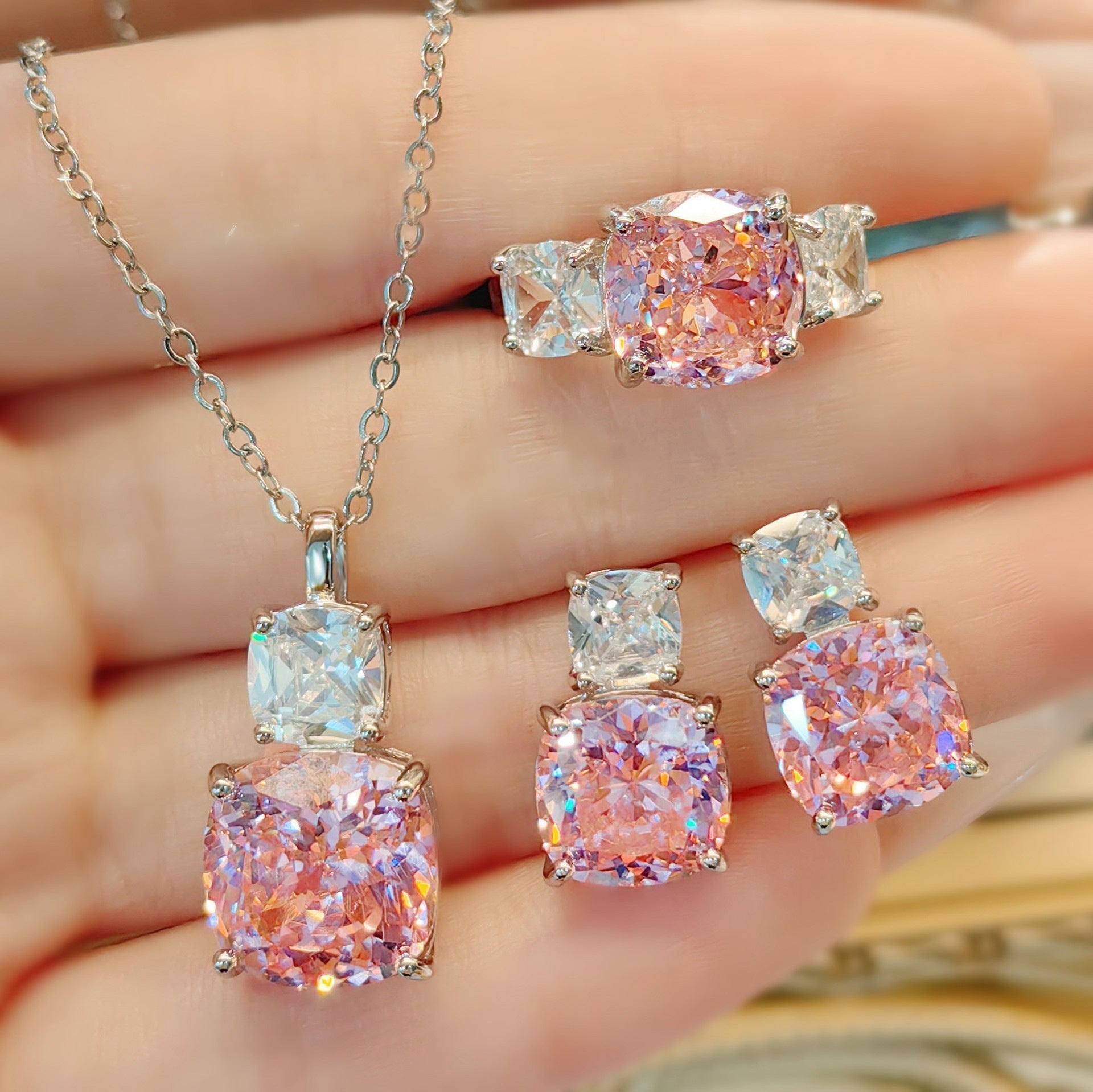 Adeline Rosetta Set | Wit Goud