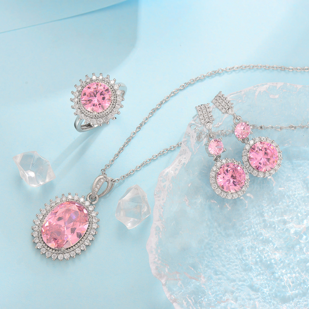 Aurielle Solwyn Blauwe Set | Wit Goud