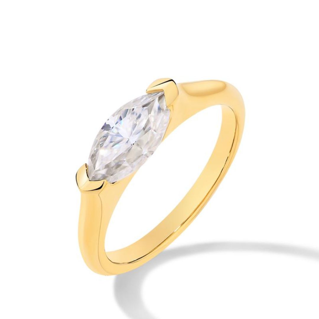 Hailey Playa dunne ring | goud