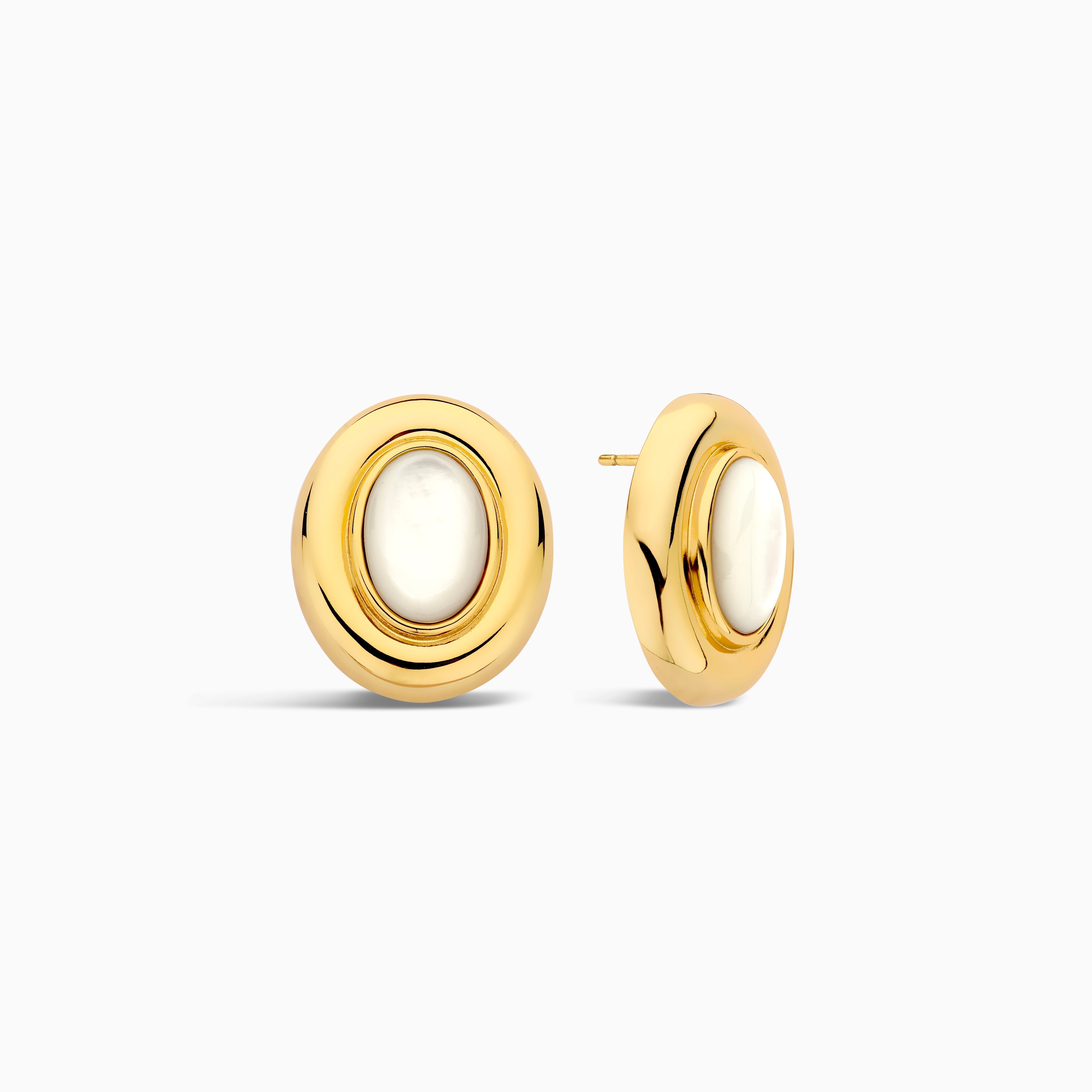 Giselle Pearl Earrings | Gold
