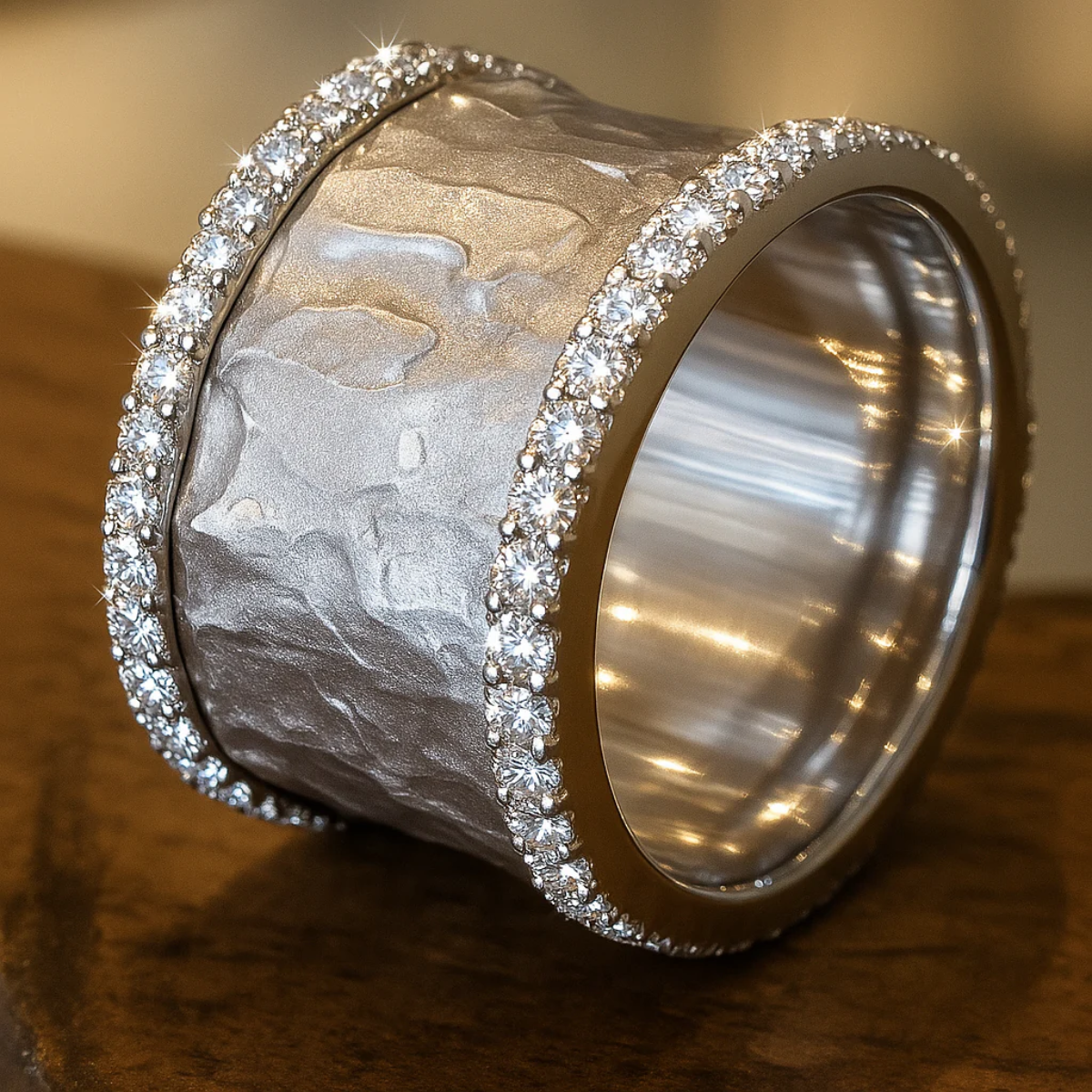 Vintage vergulde zirkonia ring
