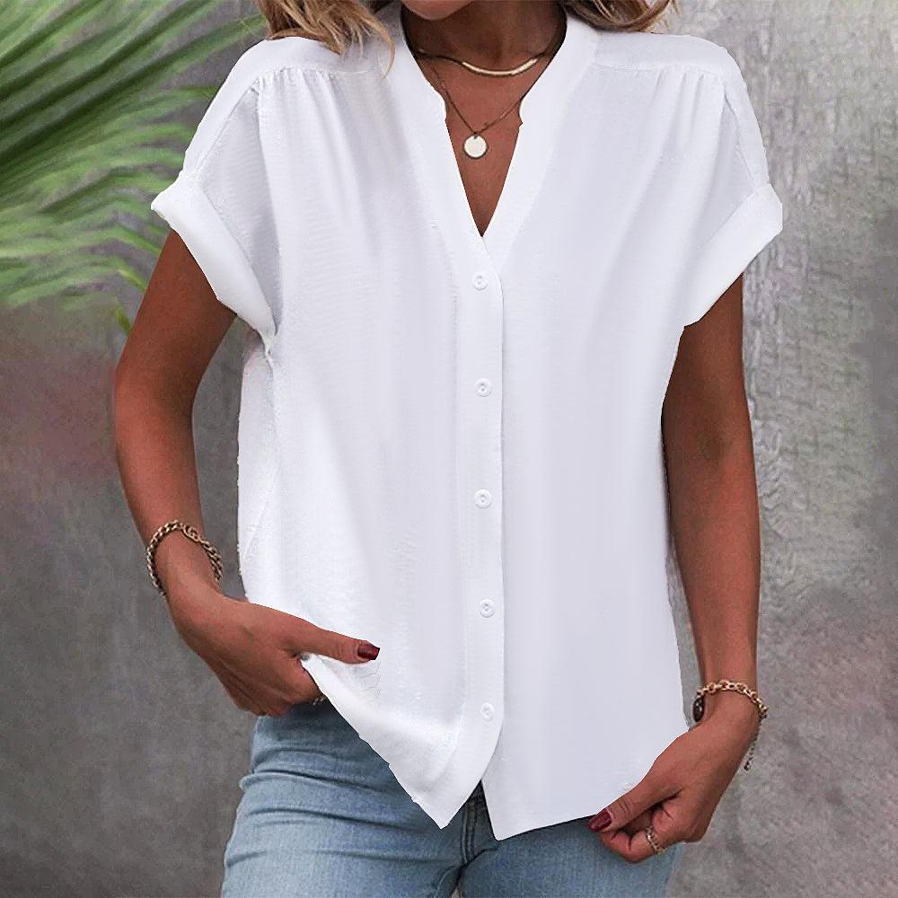 Plain | Witte blouse