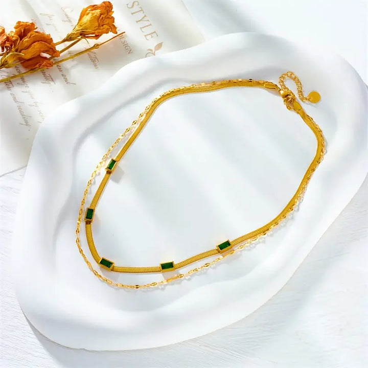 Sorella Dubbele Laag Ketting | Goud