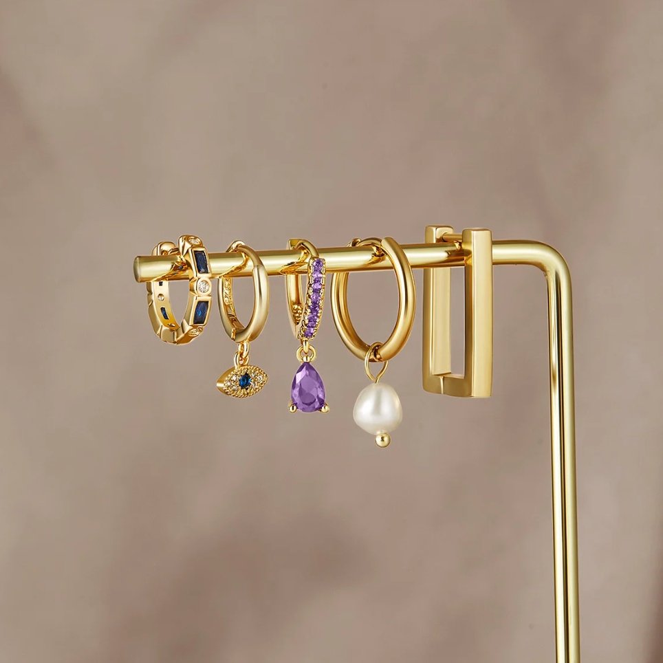 Sie Eye Drop Oorbellen