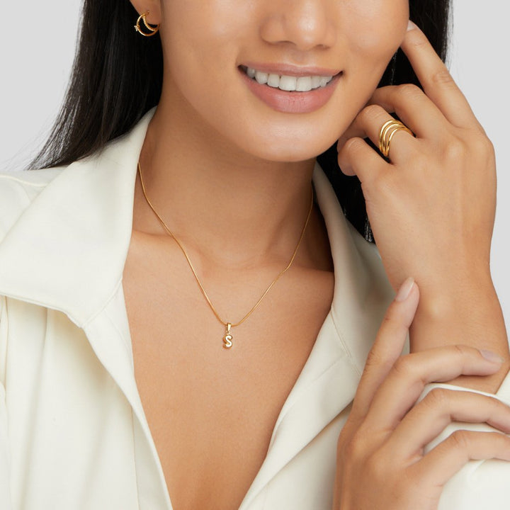 Chique Bubble Letter Ketting