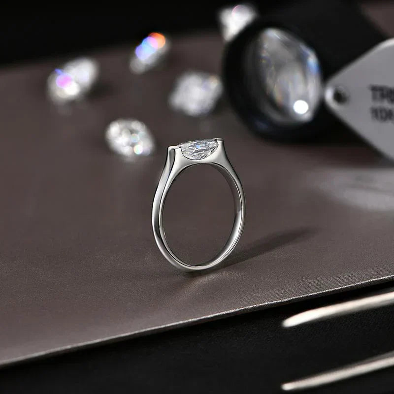 Hailey Playa Dunne Ring | Wit Goud