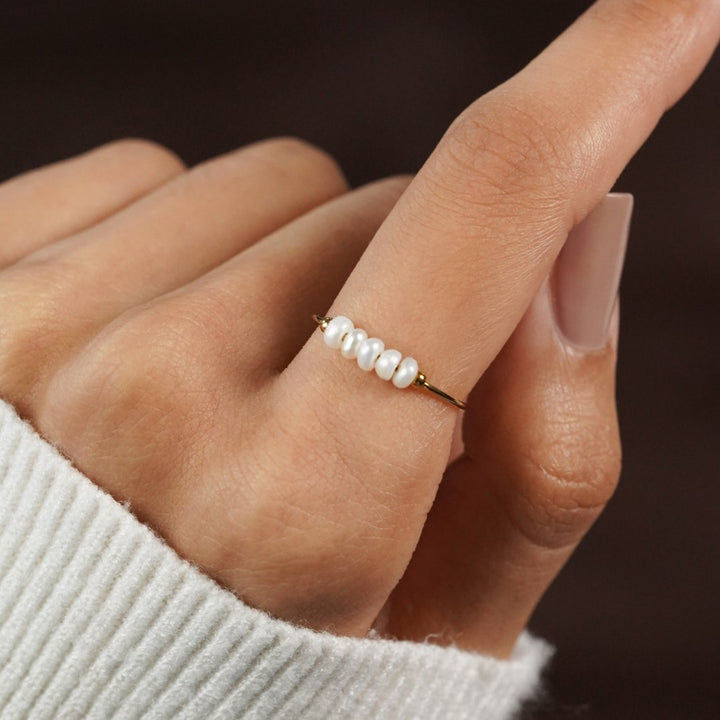 Grace - Parelring van zoetwaterparels