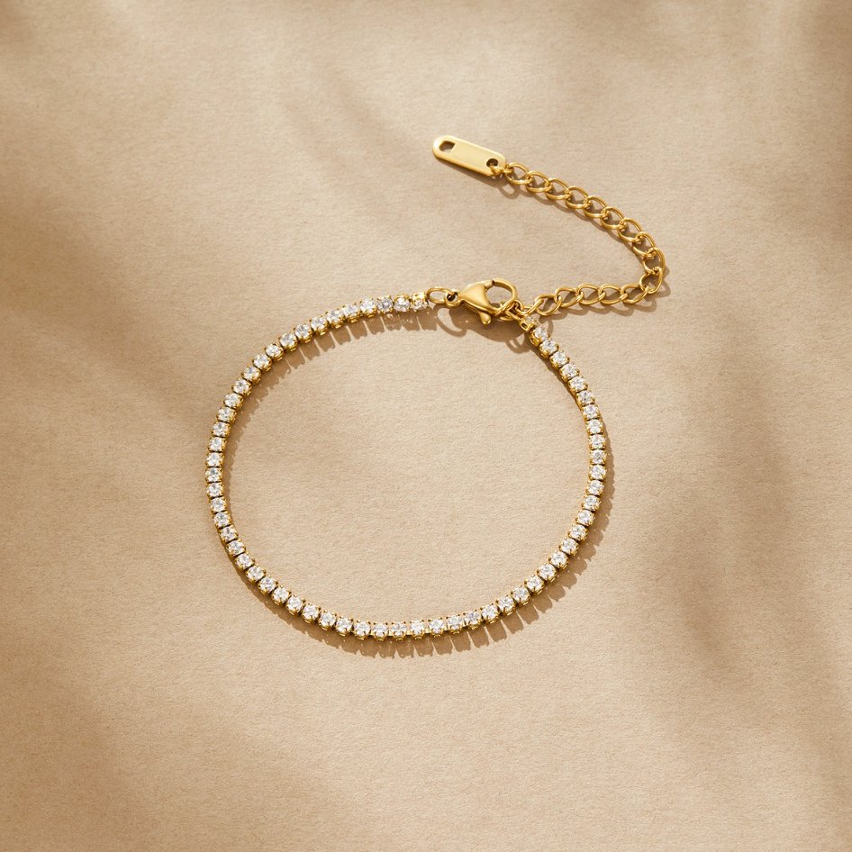Cordelia Gouden Tennisketting