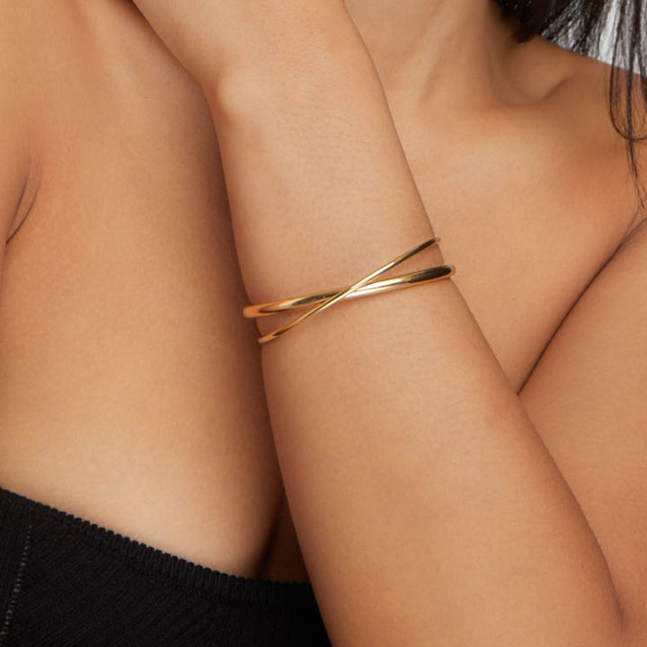 Gouden Twist Armband