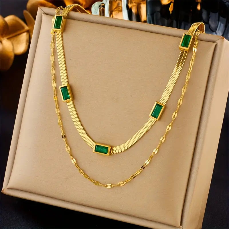 Sorella Dubbele Laag Ketting | Goud
