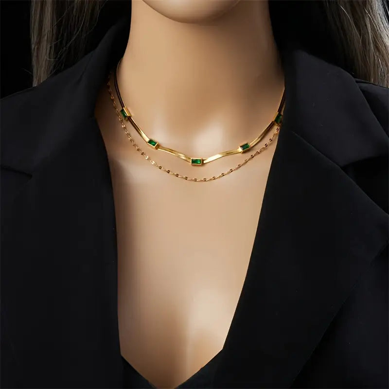 Sorella Dubbele Laag Ketting | Goud