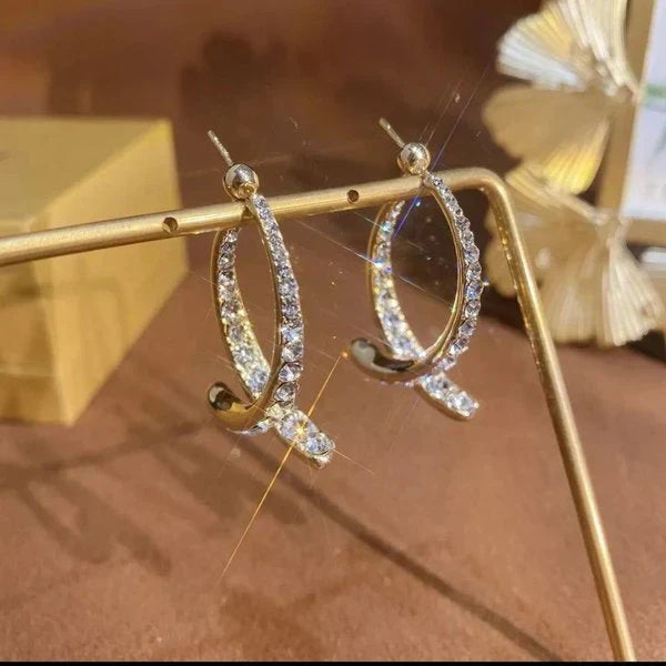 Gratiana Serapha Oorbellen | Wit Goud