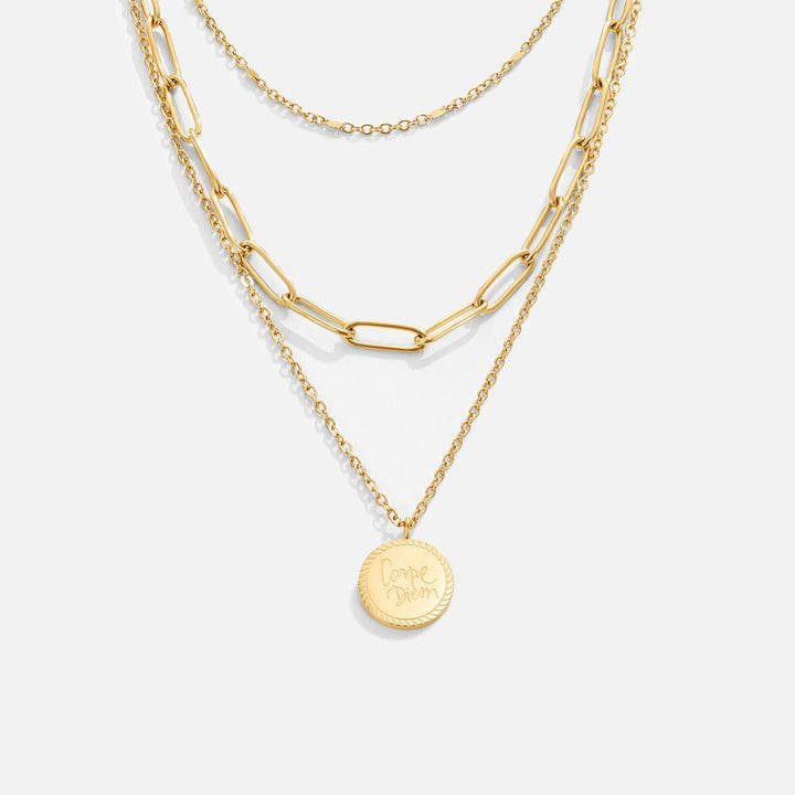Janie Coin Gelaagde Ketting