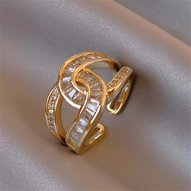 Louisa - Geknoopt Elegante Verstelbare Ring