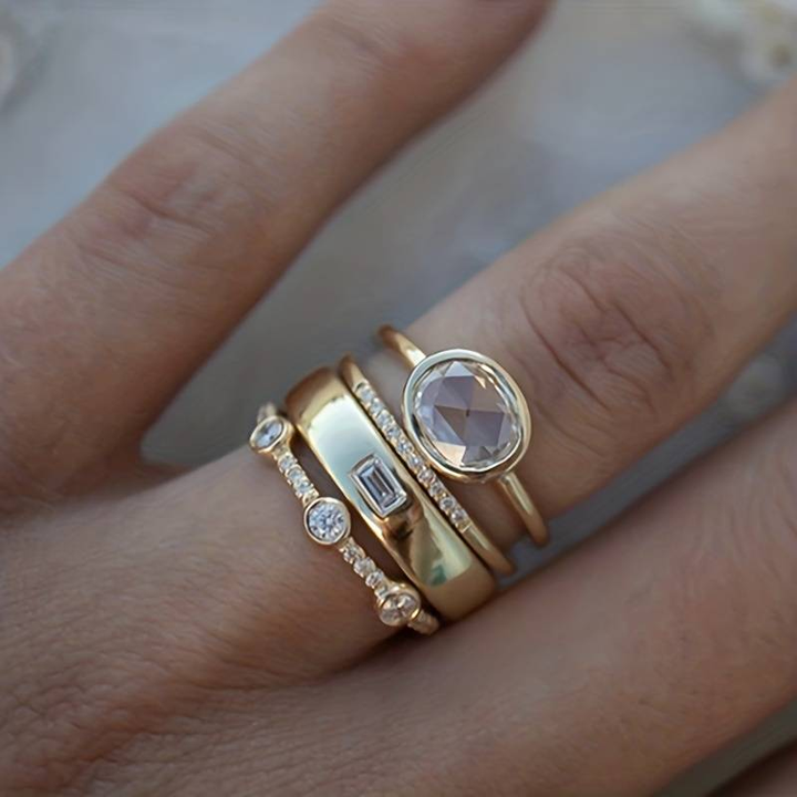 Lily - Vintage Gouden Ring Sets