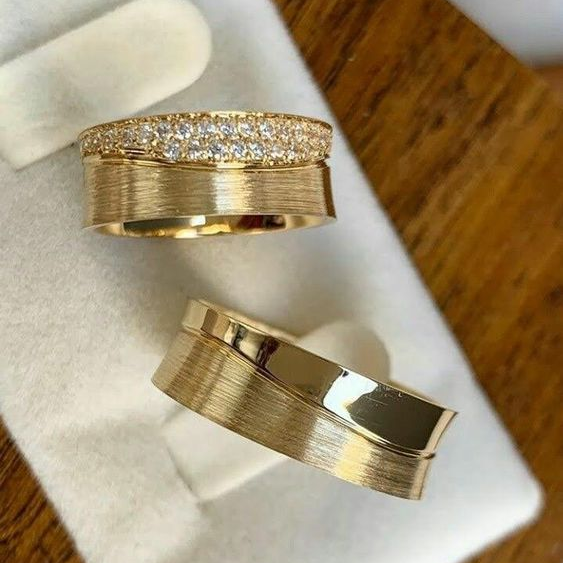 Vintage Glitter Gouden Ringen