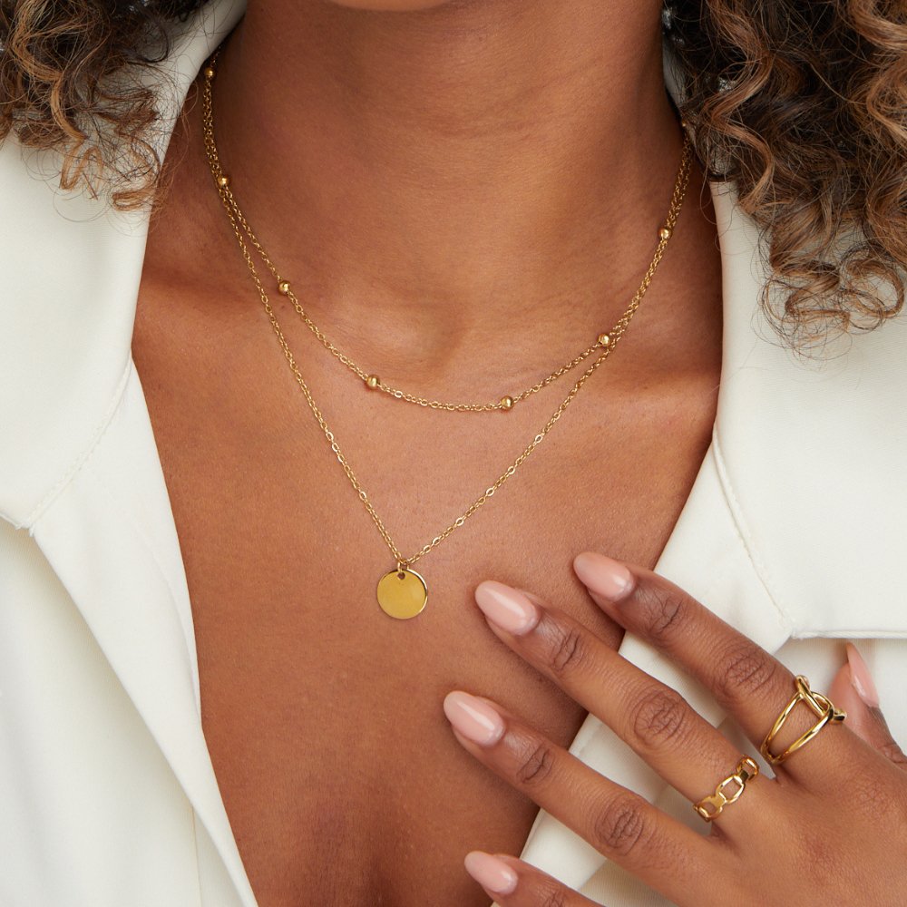 Gelaagde schijf ketting