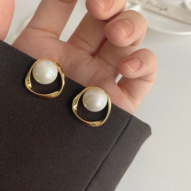 Emma™ | Vintage Parel Oorbellen