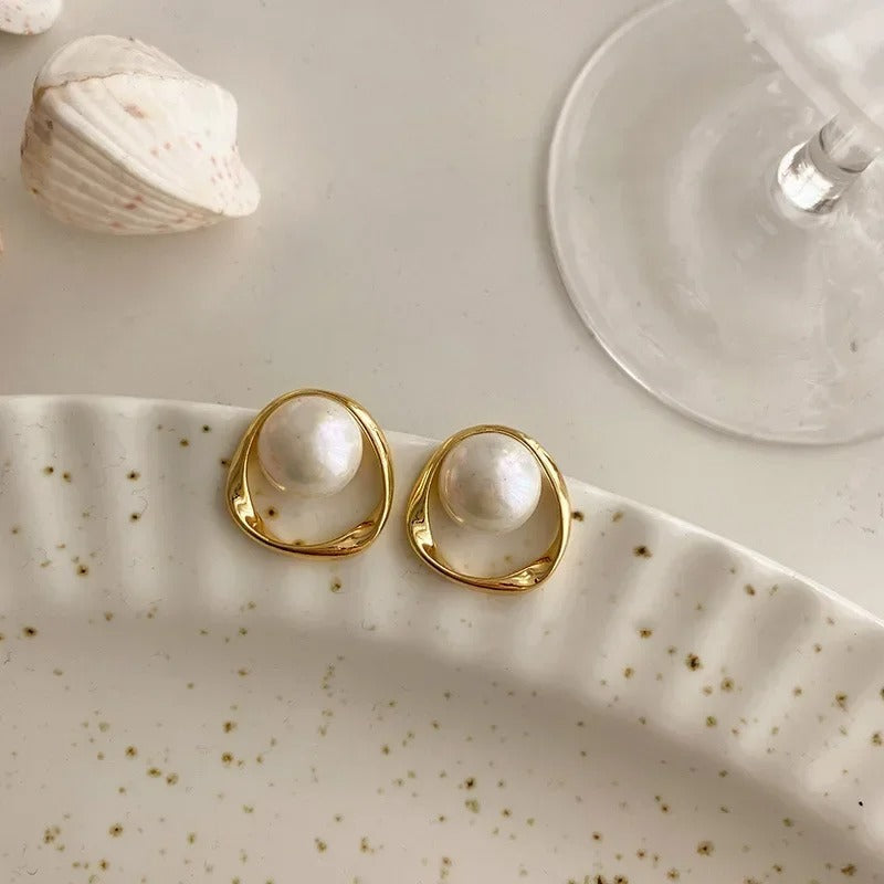 Emma™ | Vintage Parel Oorbellen