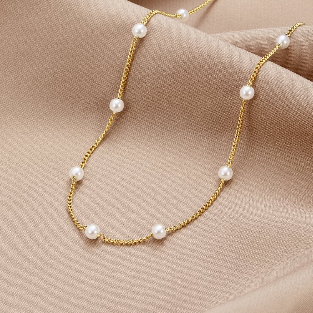 Zuiver Gouden Parelketting