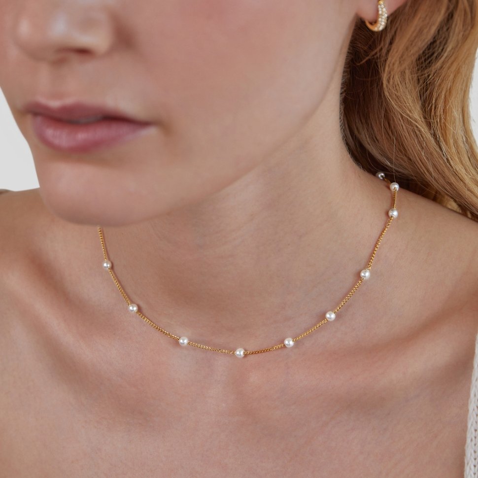 Zuiver Gouden Parelketting