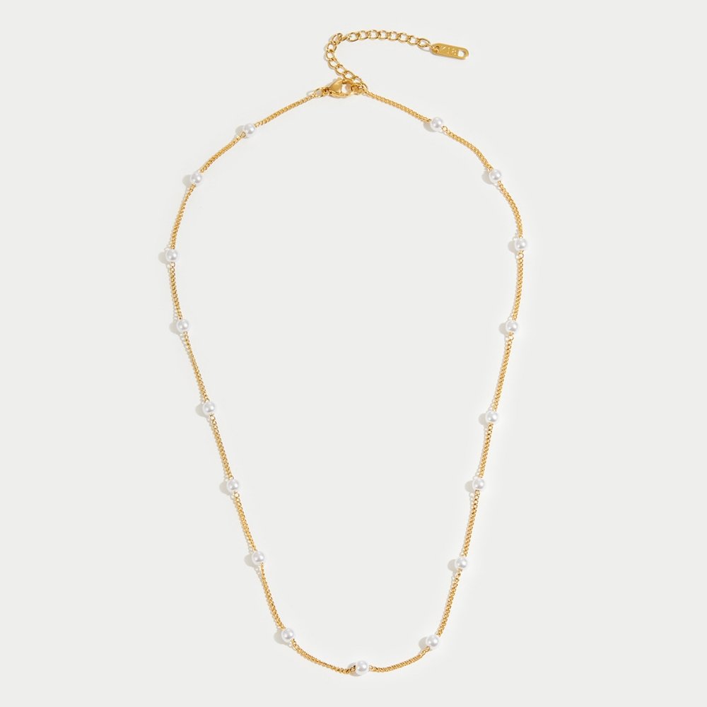 Zuiver Gouden Parelketting