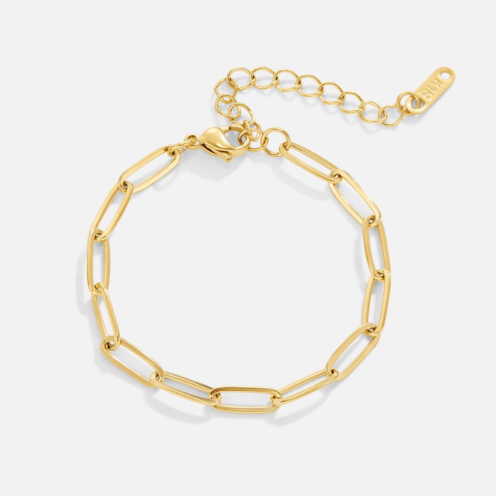 Gouden Clipelastarmband