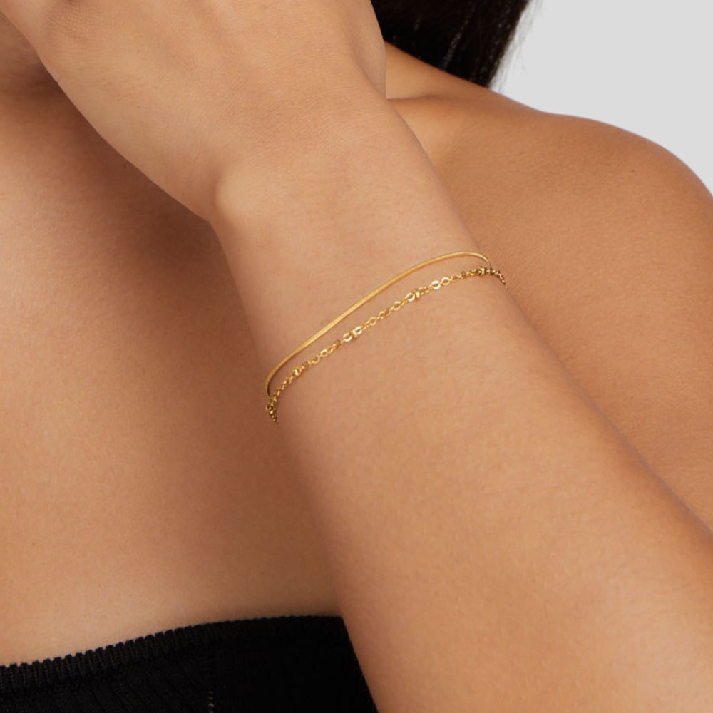Pia Gouden Laagpolsband