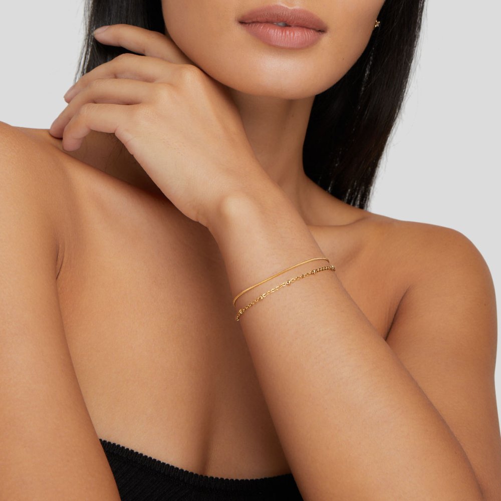 Pia Gouden Laagpolsband