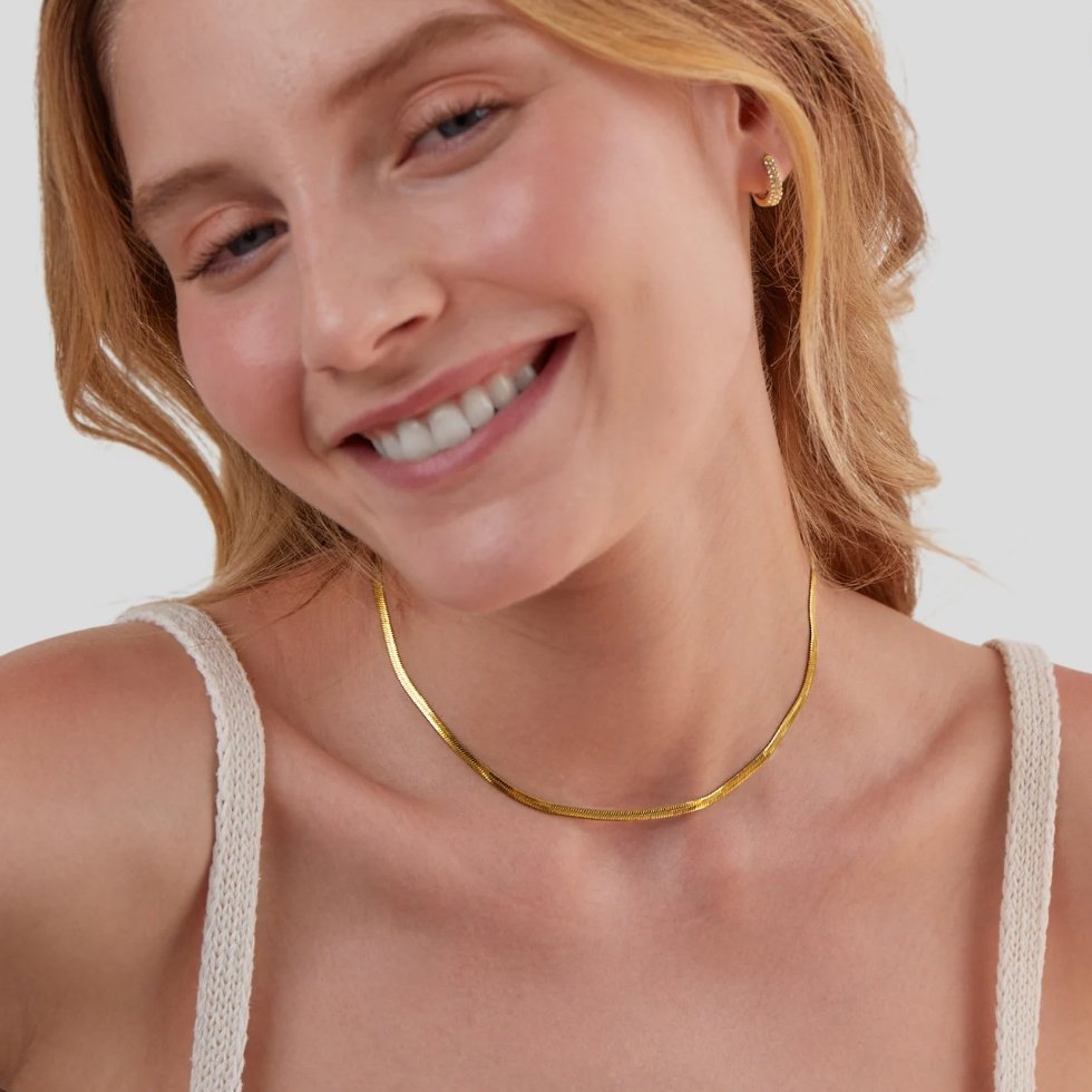 Gouden Slangenkettinkje