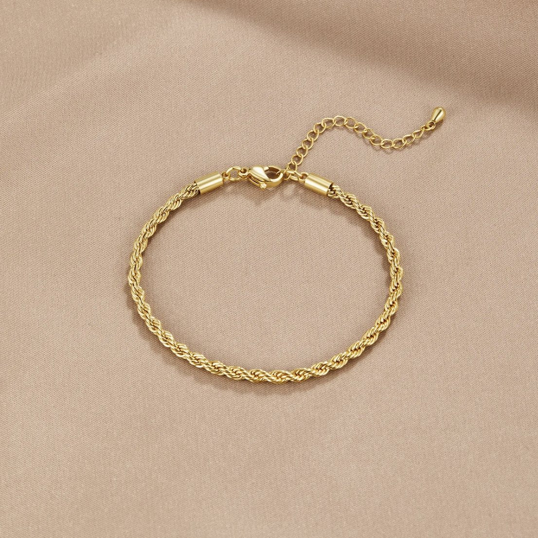 Gedraaide Chic Gouden Armband