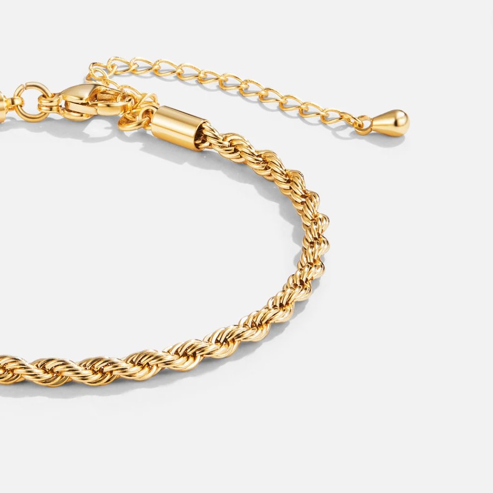 Gedraaide Chic Gouden Armband