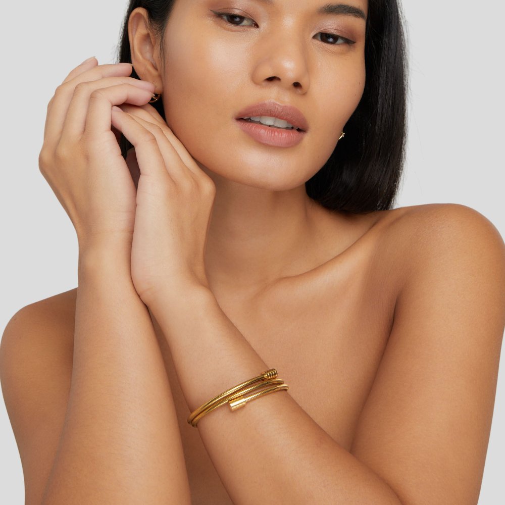Gedraaide Gouden Armband