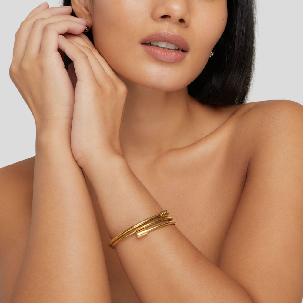 Gedraaide Gouden Armband
